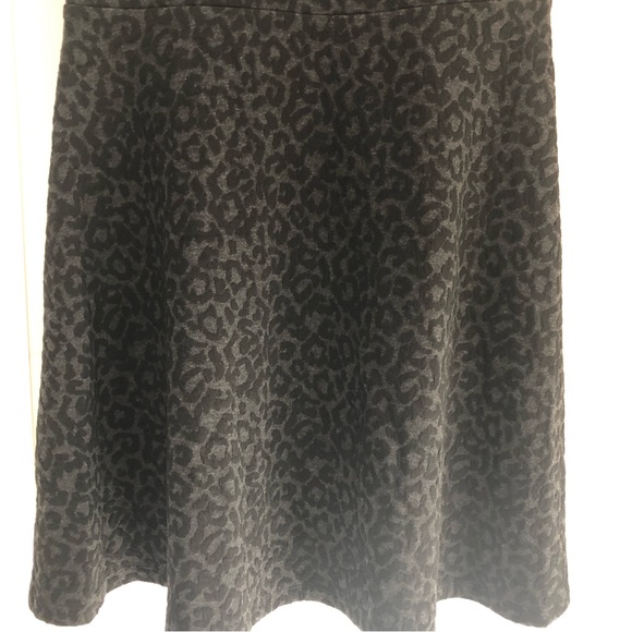 LOFT Black Animal Print Dress NWOT - Picture 5 of 11